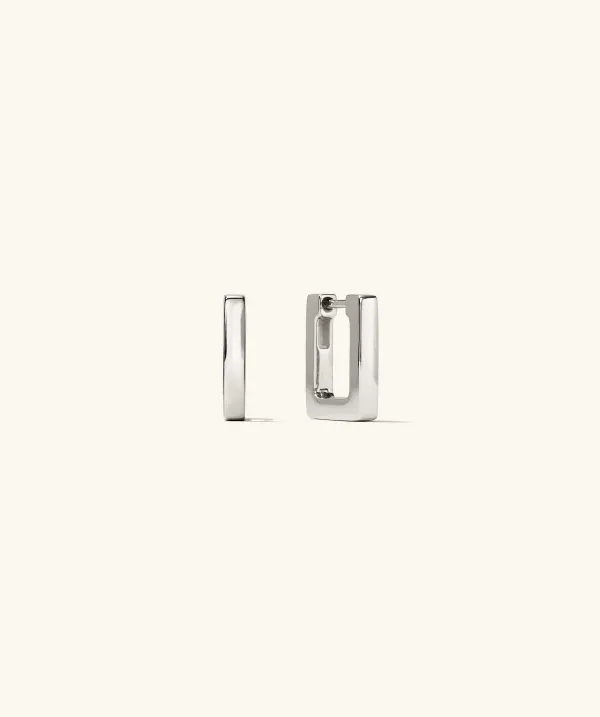 Earrings<Mejuri Block Small Hoops