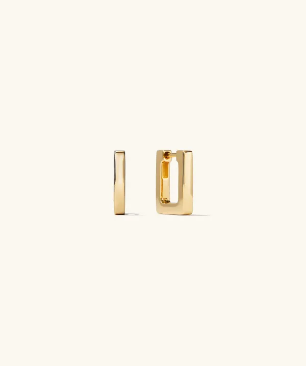 Earrings<Mejuri Block Small Hoops