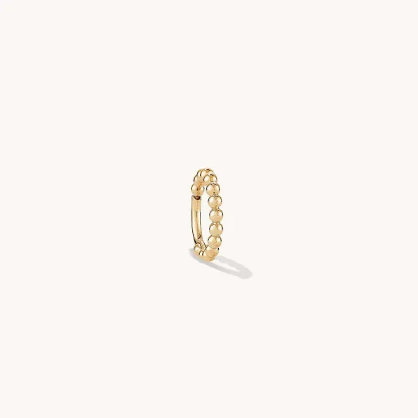 Earrings<Mejuri Cartilage Beaded Mini Hoop