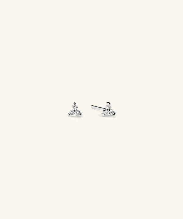 Earrings<Mejuri Mini Lotus Diamond Studs
