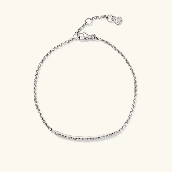 Bracelets<Mejuri Pav Diamond Bar Bracelet