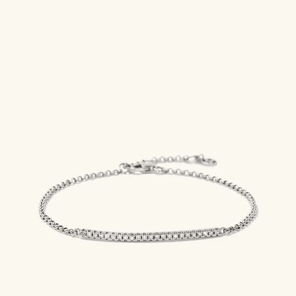 Bracelets<Mejuri Pav Diamond Bar Bracelet