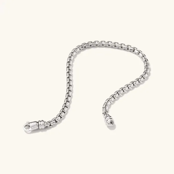 Bracelets<Mejuri Round Box Chain Bracelet