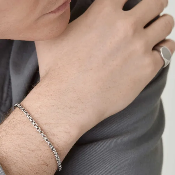 Bracelets<Mejuri Round Box Chain Bracelet