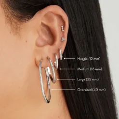 Earrings<Mejuri Tube Huggie Hoops