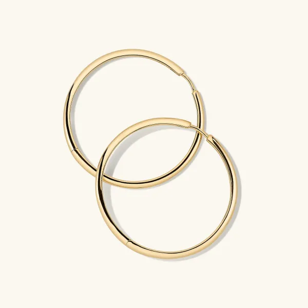 Earrings<Mejuri Tube Oversized Hoops