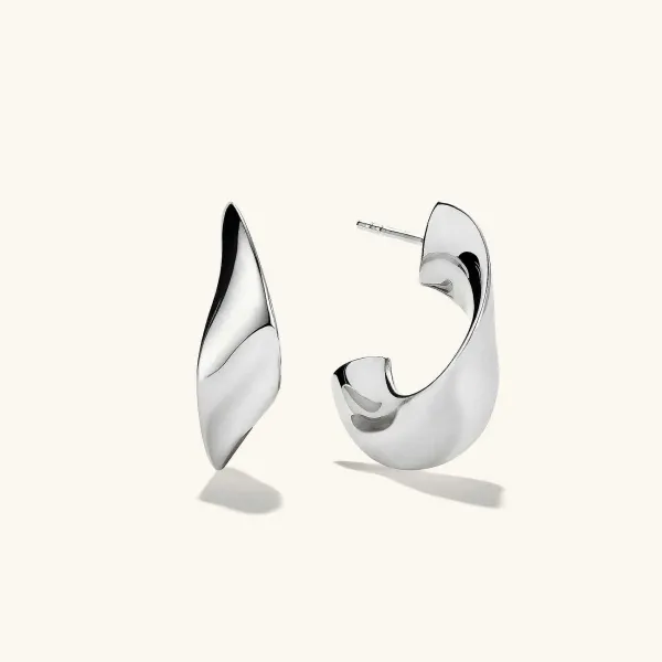 Earrings<Mejuri Wave Hoops
